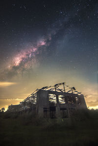 Scenic view of sea against sky at night