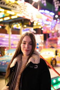 Portrait of smiling young woman