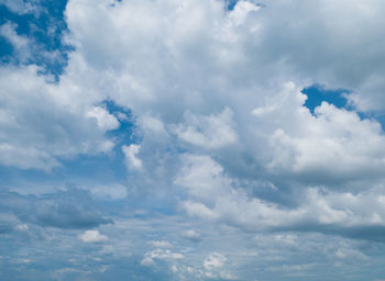Low angle view of clouds in sky