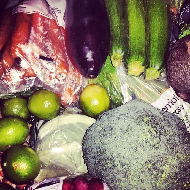 food and drink, food, healthy eating, freshness, indoors, for sale, market, market stall, retail, still life, vegetable, fruit, choice, large group of objects, abundance, variation, high angle view, green color, display, close-up