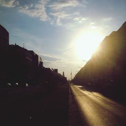 Road at sunset