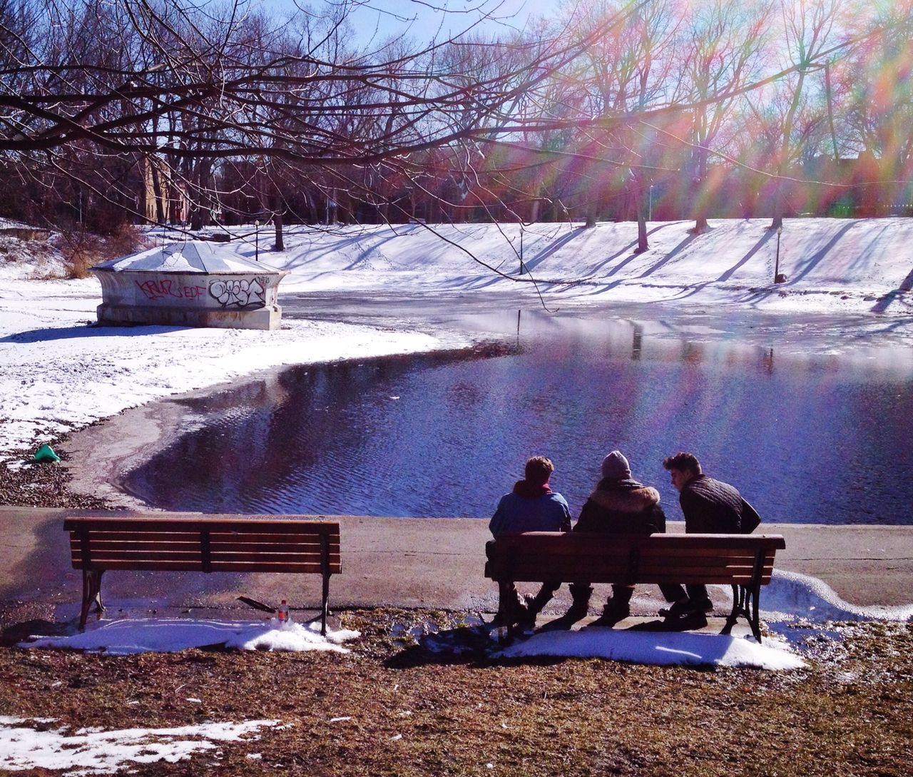 bench, chair, relaxation, tree, water, sitting, tranquility, tranquil scene, nature, absence, park bench, table, lake, empty, leisure activity, day, scenics, seat, beauty in nature