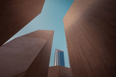 Low angle view of buildings against sky