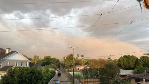 Panoramic view of buildings against sky