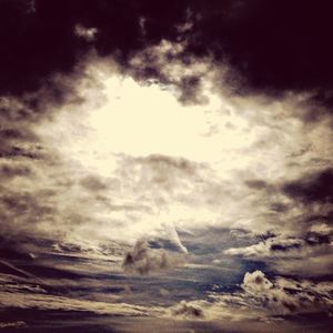 Low angle view of cloudy sky