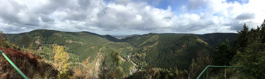 Panoramic view of landscape against sky