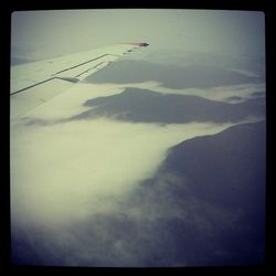 Aerial view of landscape against sky