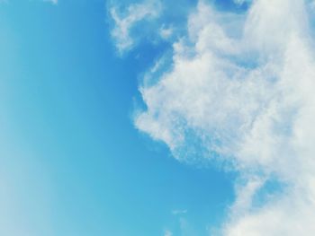 Low angle view of clouds in sky