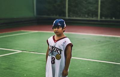 Boy wearing sunglasses