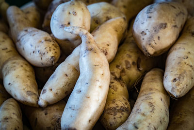 Full frame shot of potatoes