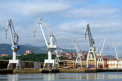 Boats in harbor