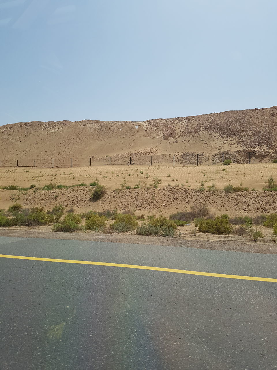 SCENIC VIEW OF DESERT AGAINST CLEAR SKY