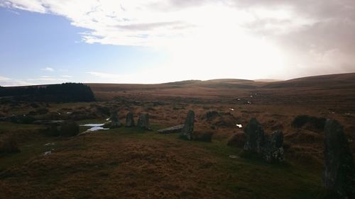 Nature scenery with cloudy sky