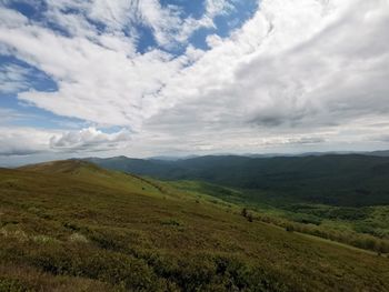 Scenic view of landscape against sky