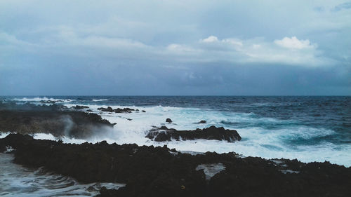 Scenic view of sea against sky