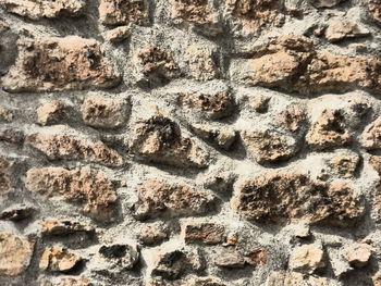 Full frame shot of stone wall