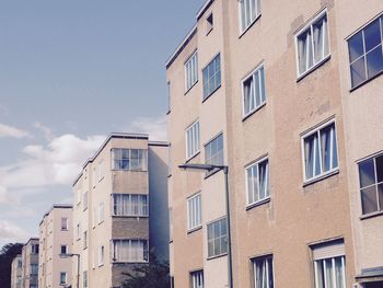 Low angle view of buildings against sky