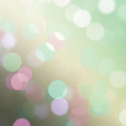 Defocused image of illuminated lights