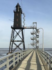 Bridge against clear sky