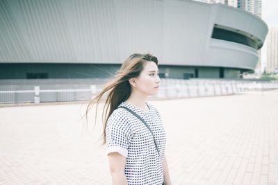 Portrait of young woman