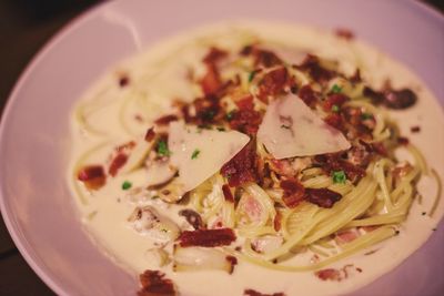 Close-up of food in plate