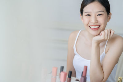 Portrait of a smiling young woman