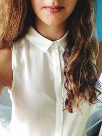 Close-up portrait of young woman