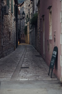 Street amidst buildings in city