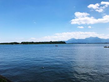 View of lake against sky