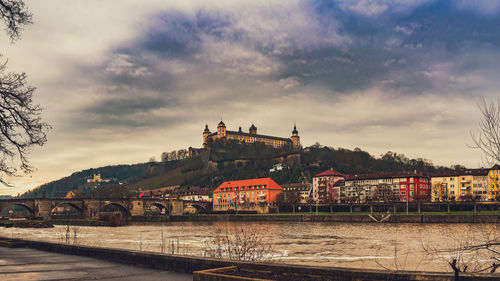 Würzburg fortress mairenberg sit enthroned above the city and the river main