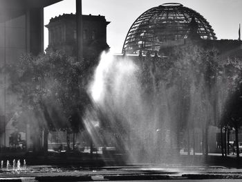 Fountain in city