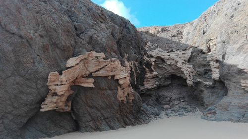 Rock formations on mountain