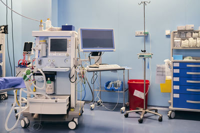 Monitoring machine in operation room at hospital