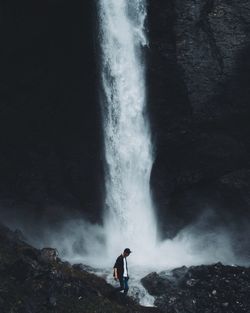 Full length of woman in water