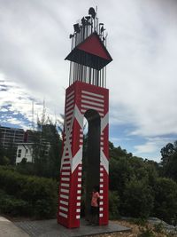 Lifeguard hut against sky