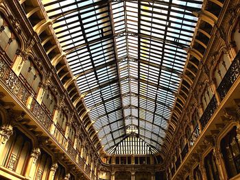 Low angle view of skylight