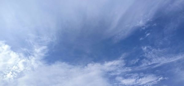 Low angle view of clouds in sky