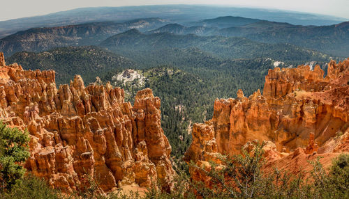 Panoramic view of rocks in mountains