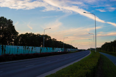 Road against sky