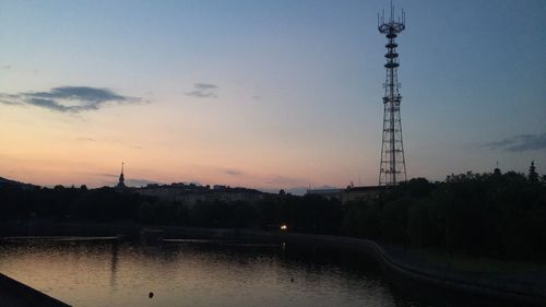 View of power lines against sky