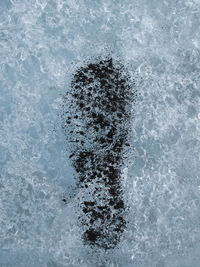 High angle view of bubbles in swimming pool