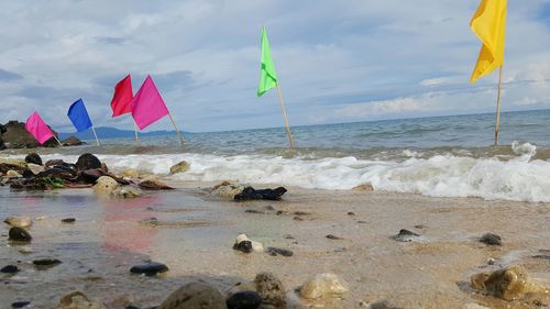 Scenic view of sea against sky