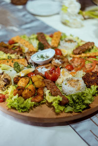 Close-up of food in plate