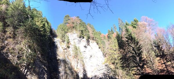 Scenic view of mountain against clear sky