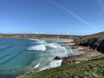 Scenic view of sea against sky