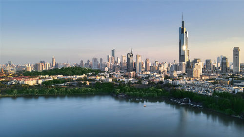 View of city at waterfront