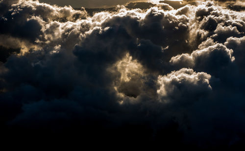 Low angle view of cloudy sky