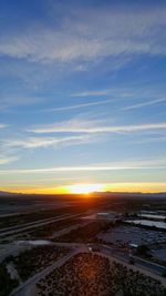 Scenic view of sky at sunset