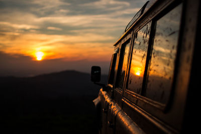 Scenic view of sunset sky