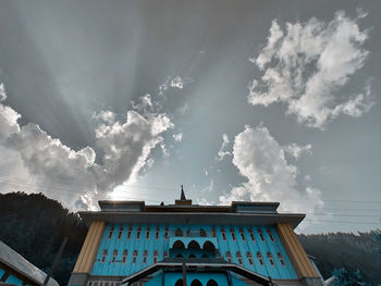 Low angle view of building against sky